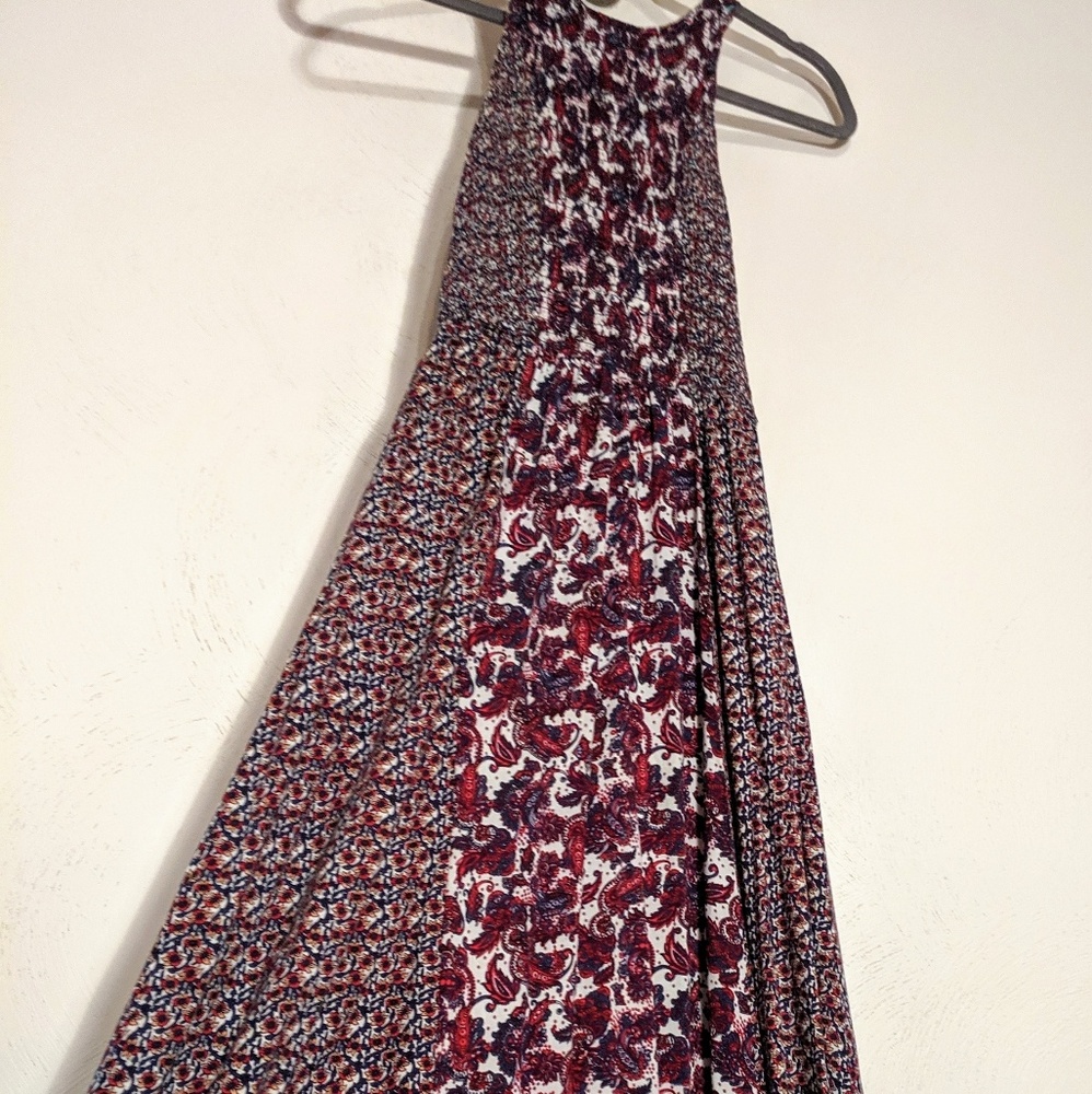 Japna Maxi Dress Small Red/Blue Dress